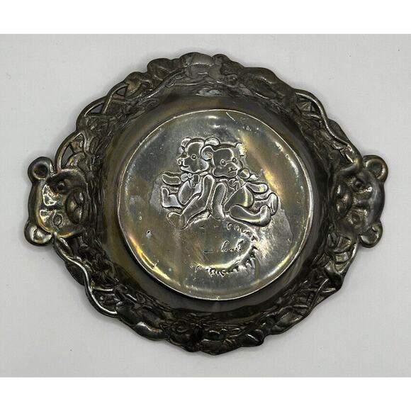 ARTHUR COURT 1997 Vintage Teddy Bears Bowl Silver Baby Gift - Picture 5 of 11